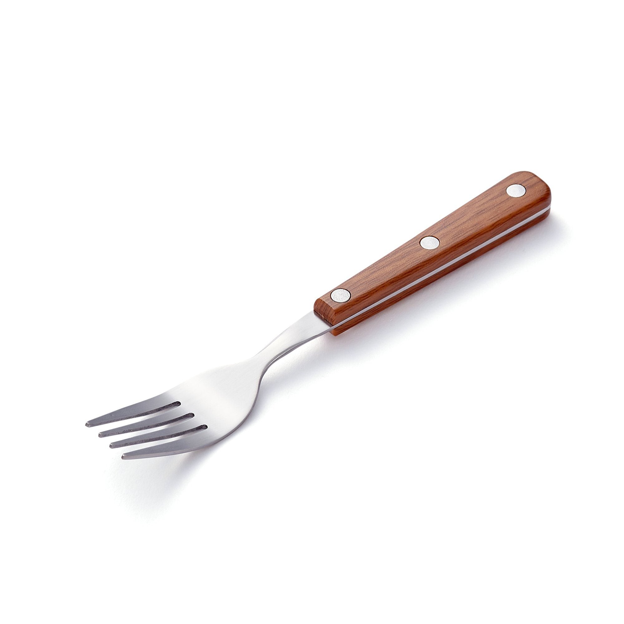 10-Piece Wooden Pattern Brown Cutlery Set - Elegant Flatware for Dining, Kitchen & Party Use