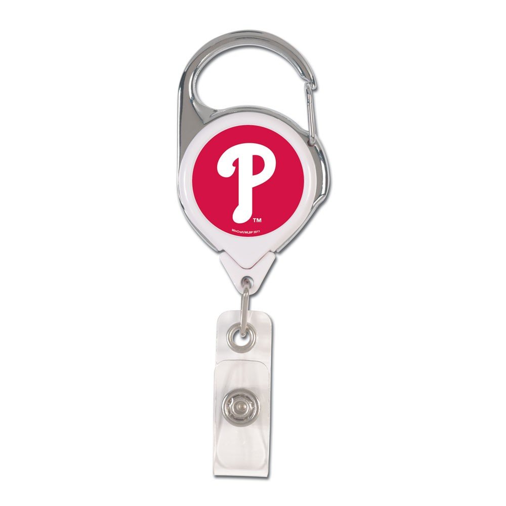 Wincraft MLB Philadelphia Phillies 47030011 Retractable 2-Sided Premium Badge Holders for ID Cards, Lanyards & Security Badges - Perfect for Sports Fans, Events & Workplace Identification