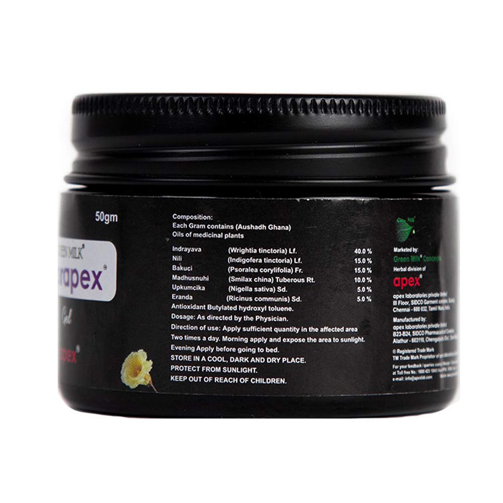 Psorapex Gel for Psoriasis Relief - Natural Green Milk Formula for Dry, Itchy Skin - Soothes & Hydrates for Daily Skincare