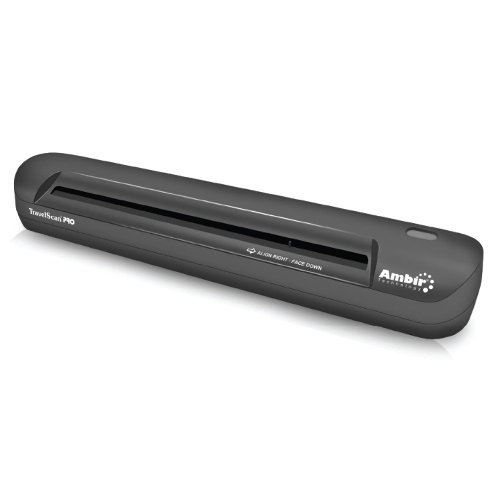 Ambir TravelScan Pro 600 Simplex Portable Document Scanner with Business Card Reader - Compatible with Windows PC - Perfect for Office, Home & Travel Document Scanning