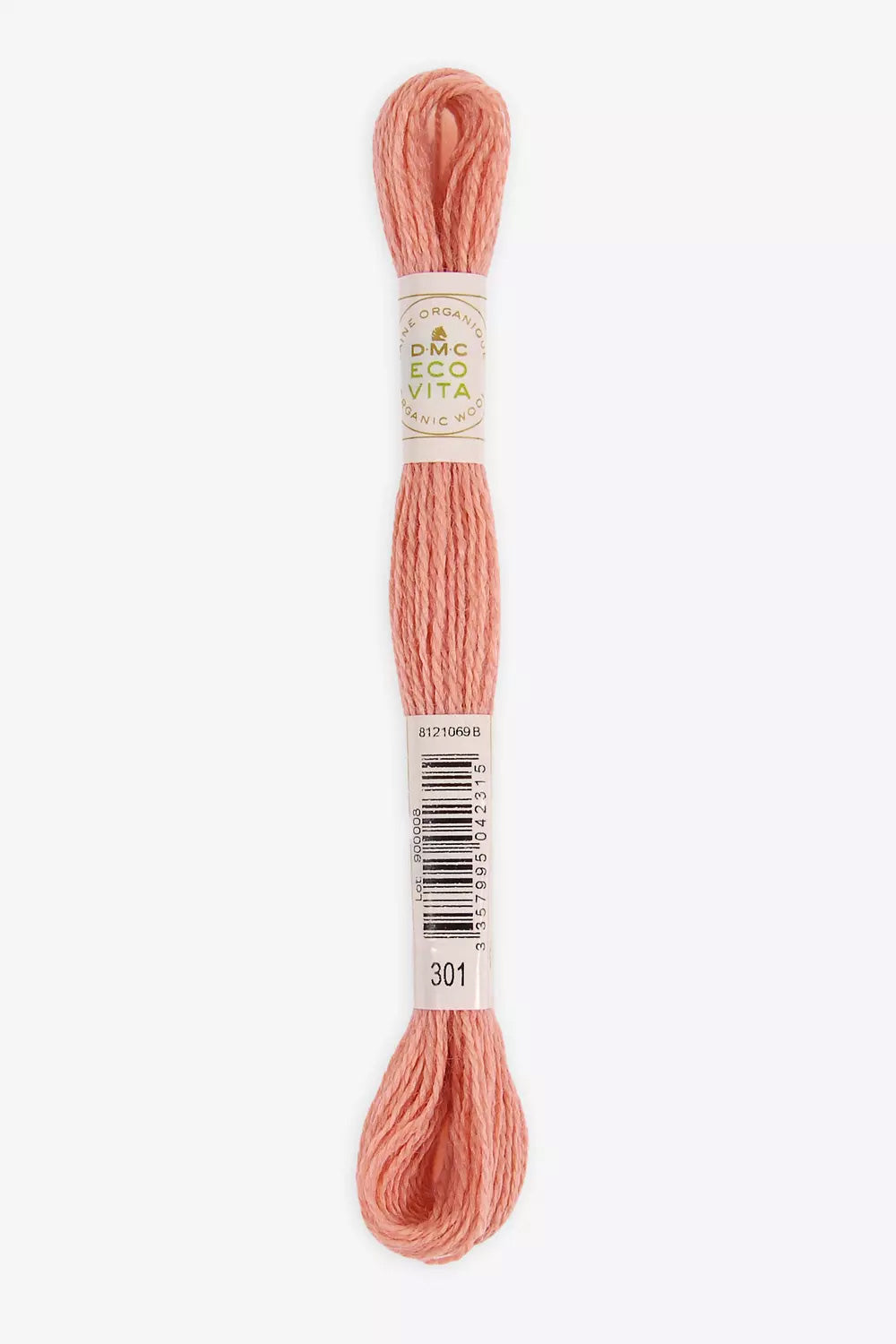 DMC 301 Eco Vita Wool Embroidery Thread - 100% Wool Yarn for Hand Embroidery, Cross Stitch & Needlework - Perfect for DIY Crafts, Home Decor & Textile Art Projects