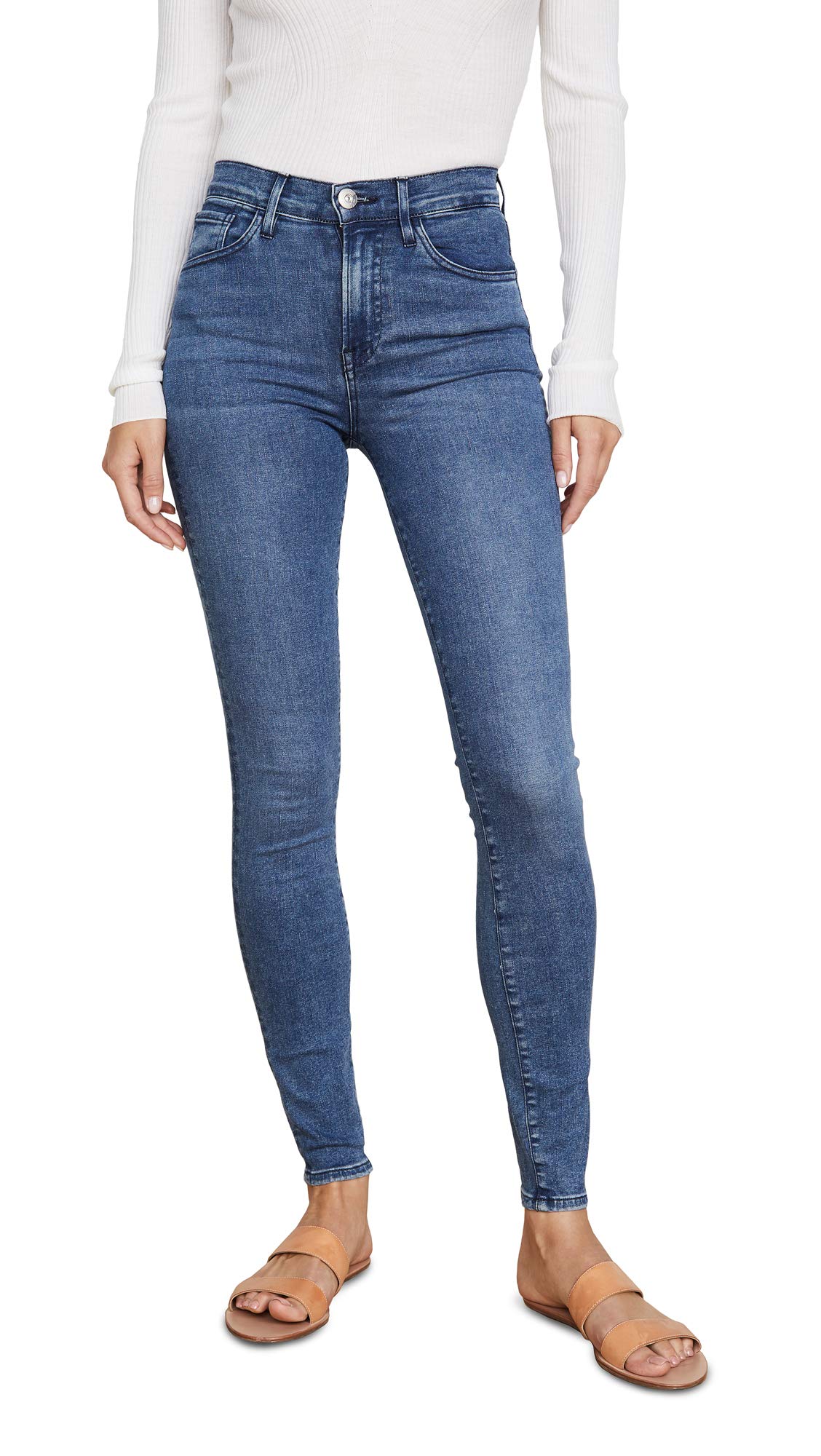 Women's 3-in-1 Kaia Skinny Jeans - Miles Blue Wash Size 24 | High-Stretch Denim Pants for Work, Casual & Night Out | Perfect for Office, Dating & Weekend Wear
