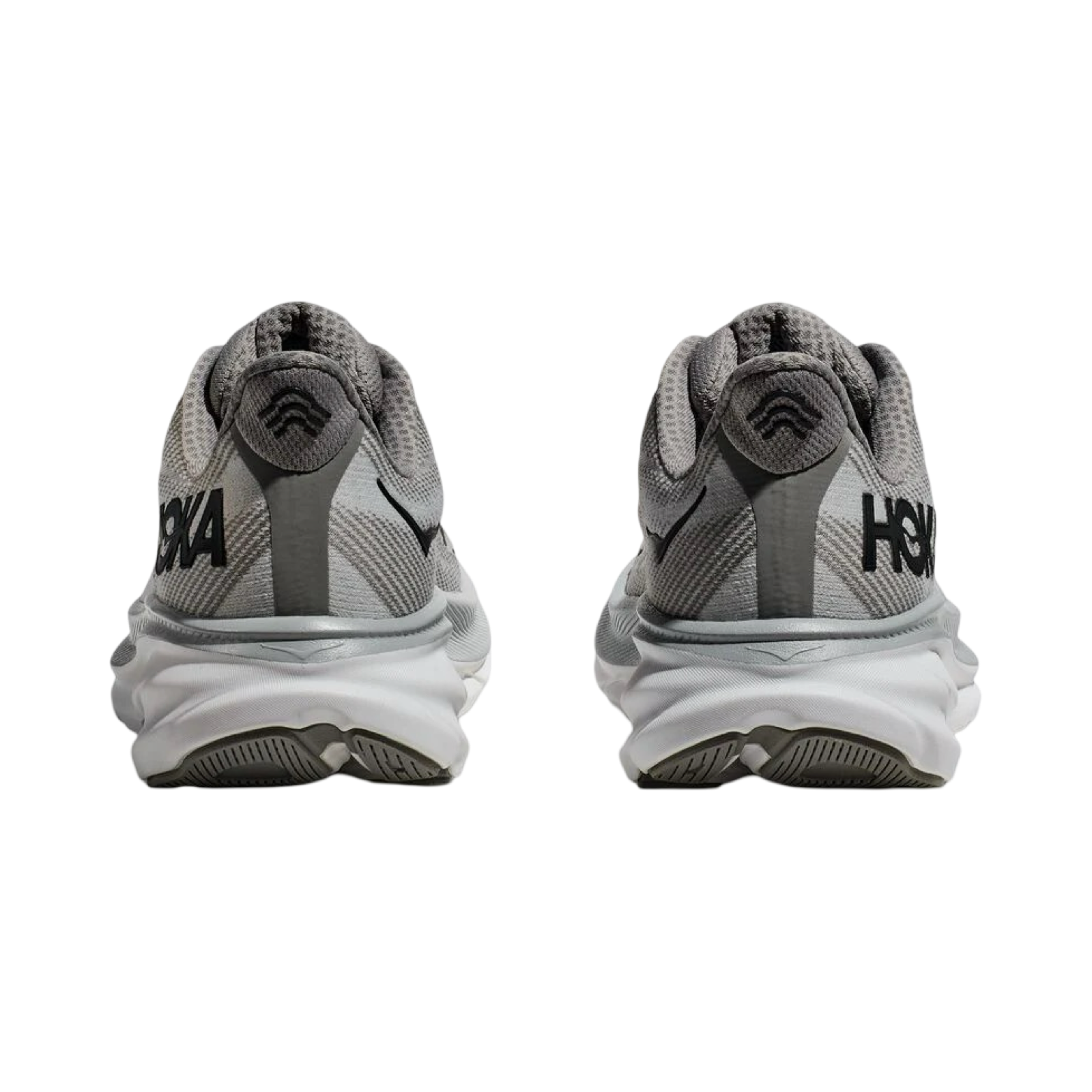 Hoka Clifton 9 Wide Men's Running Shoes - D Width in Harbor Mist Grey/Black/White - Perfect for Road Running & Daily Comfort