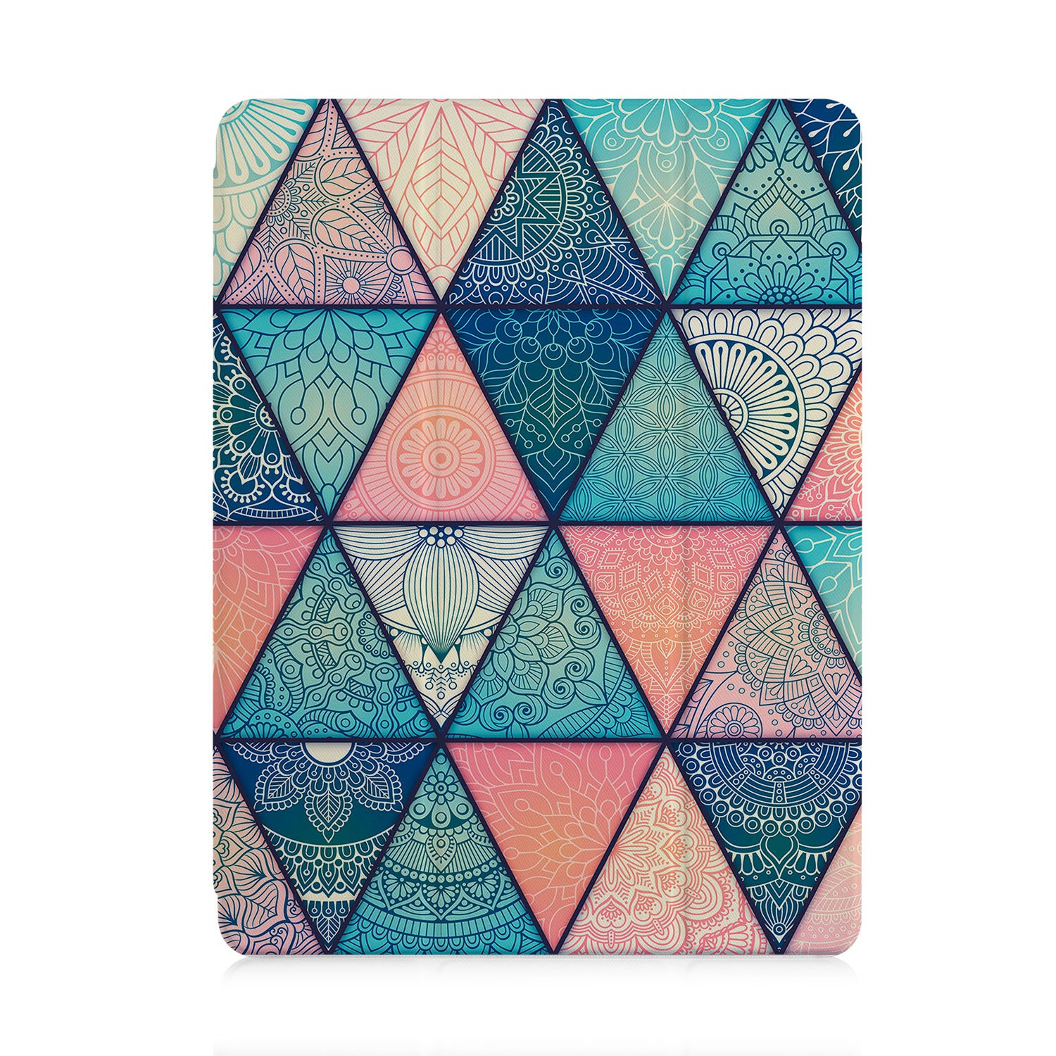 Premium iPad Trifold Case with Aztec Tribal Design - Slim Protective Cover for iPad Air/Pro (6th-10th Gen) - Perfect for Work, Travel & School Use