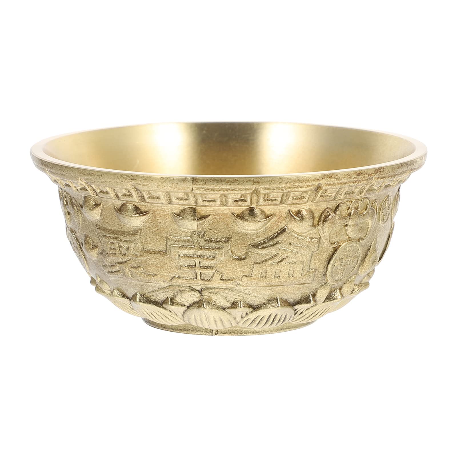 Exquisite Brass Cornucopia Ornament - Feng Shui Treasure Basin Decor for Home & Office | Bedroom, Living Room, Desk Decoration | Perfect Gift for Housewarming & Wealth Attraction