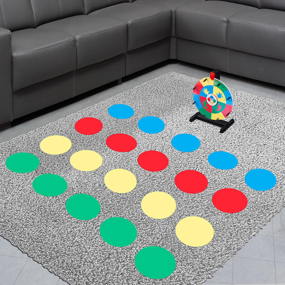 WinSpin Twister Game Template for Spin Wheel - 12 Inch Prize Wheel Spinner for Parties, Events & Giveaways - Perfect for Birthday Games, Carnival Prizes & Classroom Activities