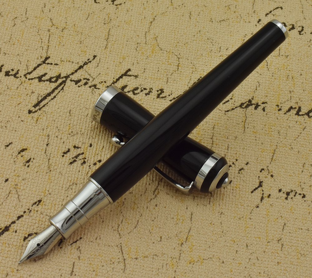 Premium Asvine Fuliwen Luxury Fountain Pen - Fine Nib Calligraphy Writing Pen with Ink Converter | Executive Business Gift for Professionals | Perfect for Signing Documents, Journaling & Elegant Correspondence
