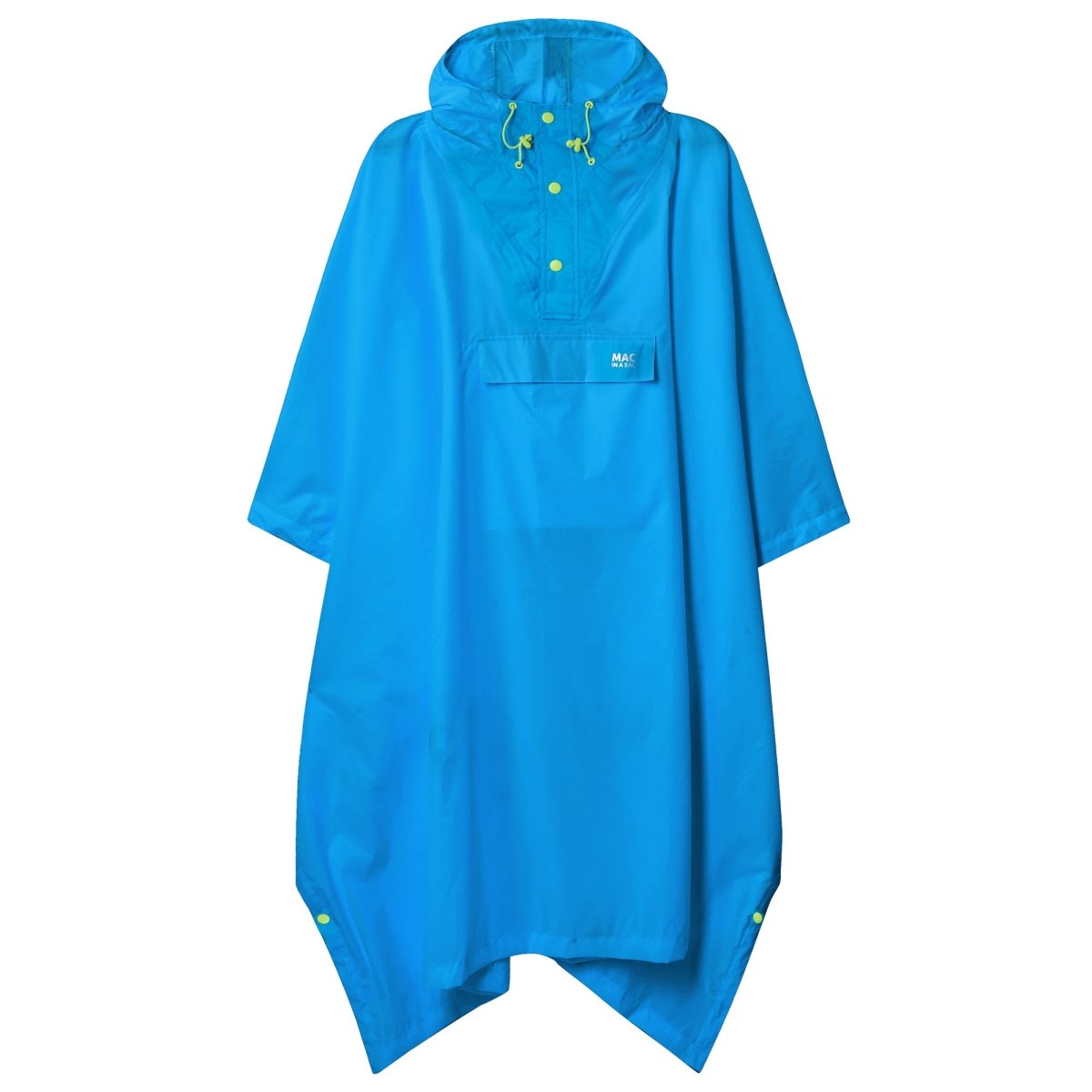 Mac In A Sac Unisex Packable Waterproof Rain Poncho - Lightweight Travel Hiking Outdoor Emergency Rainwear for Camping, Festivals & Sports Events