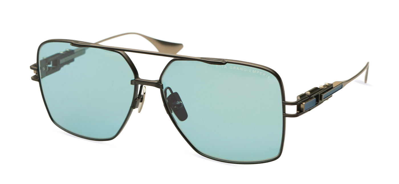 Matte Black-Antique Silver/Dark Turquoise