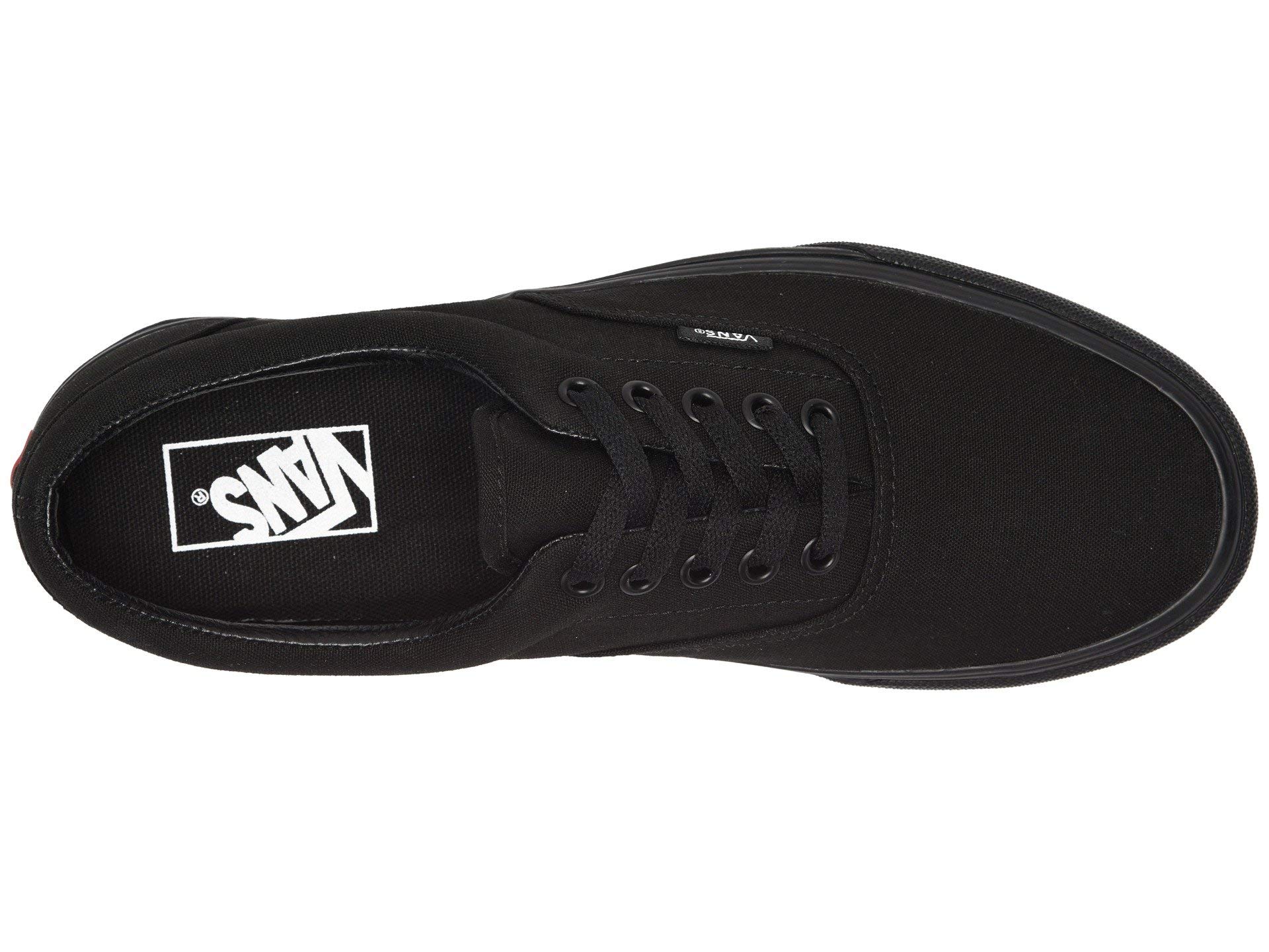 Vans Unisex Era Skate Shoes - Black/Black, Size 4 - Comfortable Canvas Sneakers for Men & Women - Perfect for Skateboarding, Casual Wear & Street Fashion