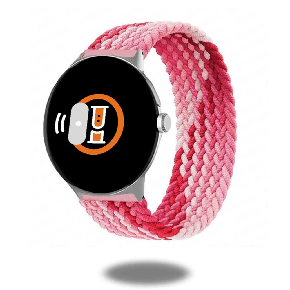 Fruit Punch Braided Solo Loop Strap for Google Pixel Watch - Comfortable & Stylish Wearable Band for Fitness, Work & Everyday Use