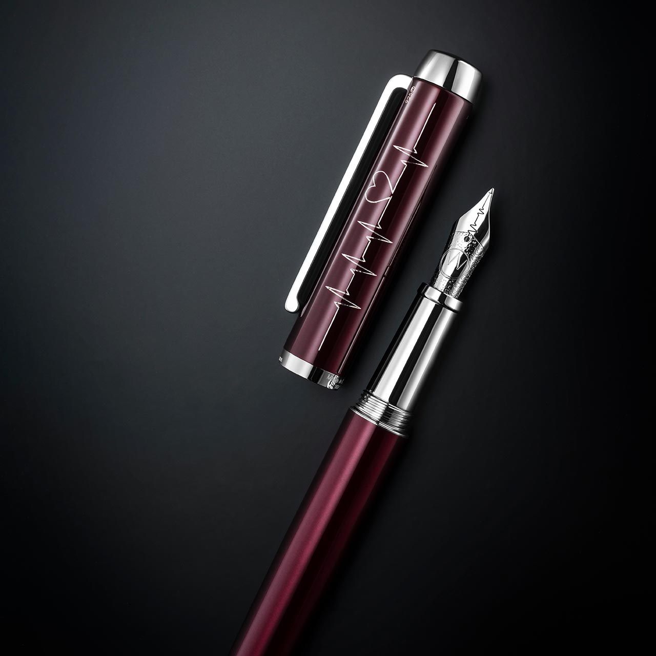 Waldmann Heartbeat Fountain Pen - Premium German Crafted Luxury Writing Instrument for Professionals & Collectors | Perfect for Signatures, Calligraphy, and Elegant Gifting
