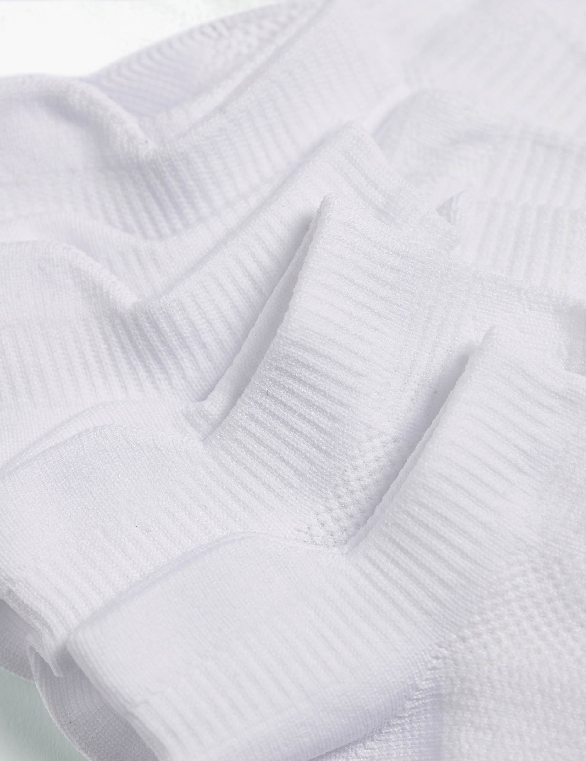Lightweight Trainer Socks 3 Pack - Breathable Athletic Socks for Men & Women - Perfect for Running, Gym & Sports - White