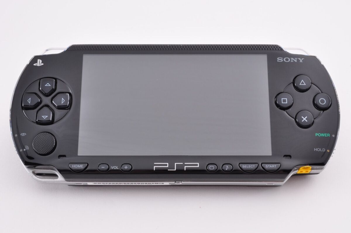 Original PlayStation Portable 1000 PSP Console - Piano Black Edition | Portable Gaming for Travel, Commuting & Home Entertainment
