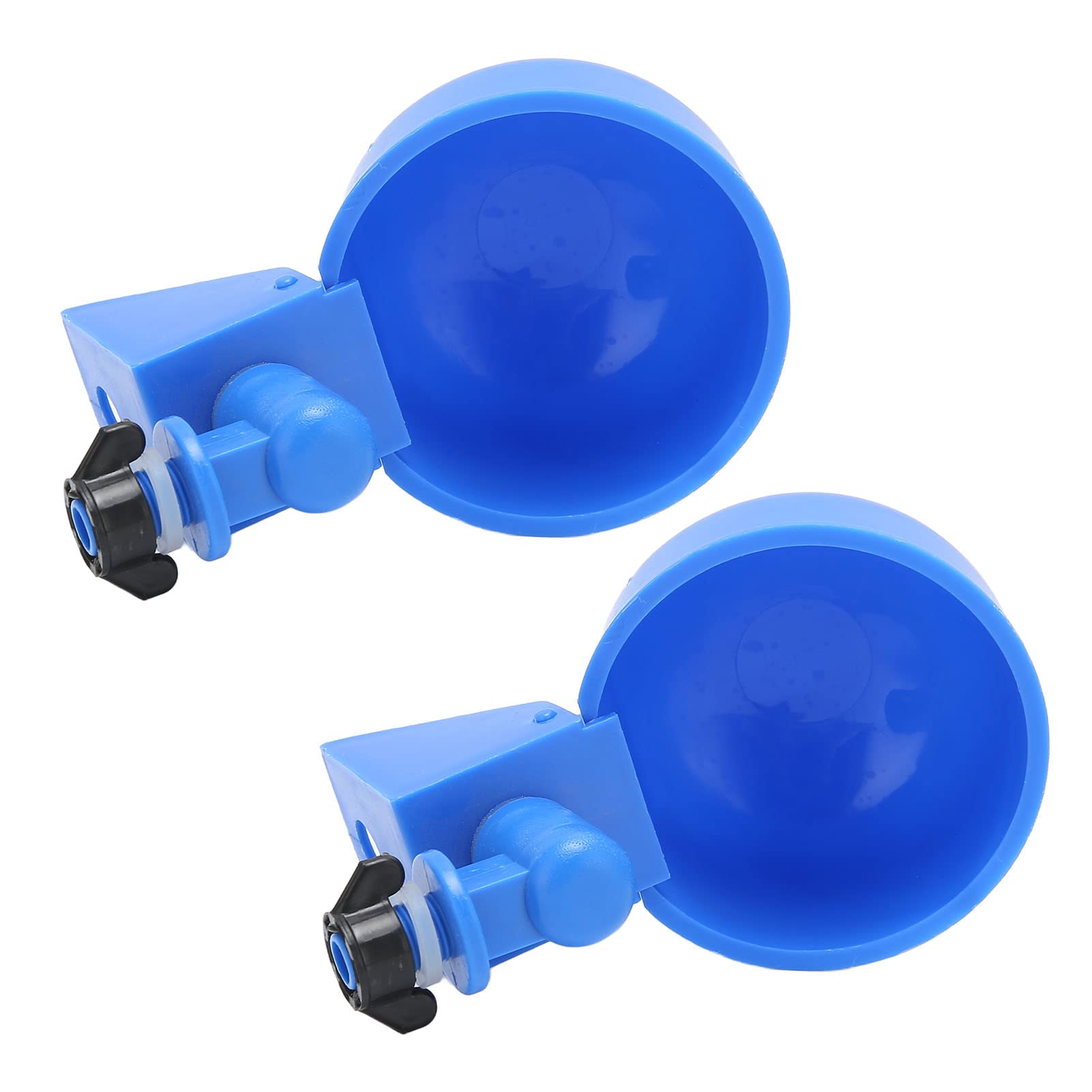 Automatic Chicken Waterer Kit - 2Pcs Blue PP Material Poultry Water Cups for Home & Backyard Chicken Coop | Durable, Leak-Proof Design for Hens, Chicks, and Small Animals