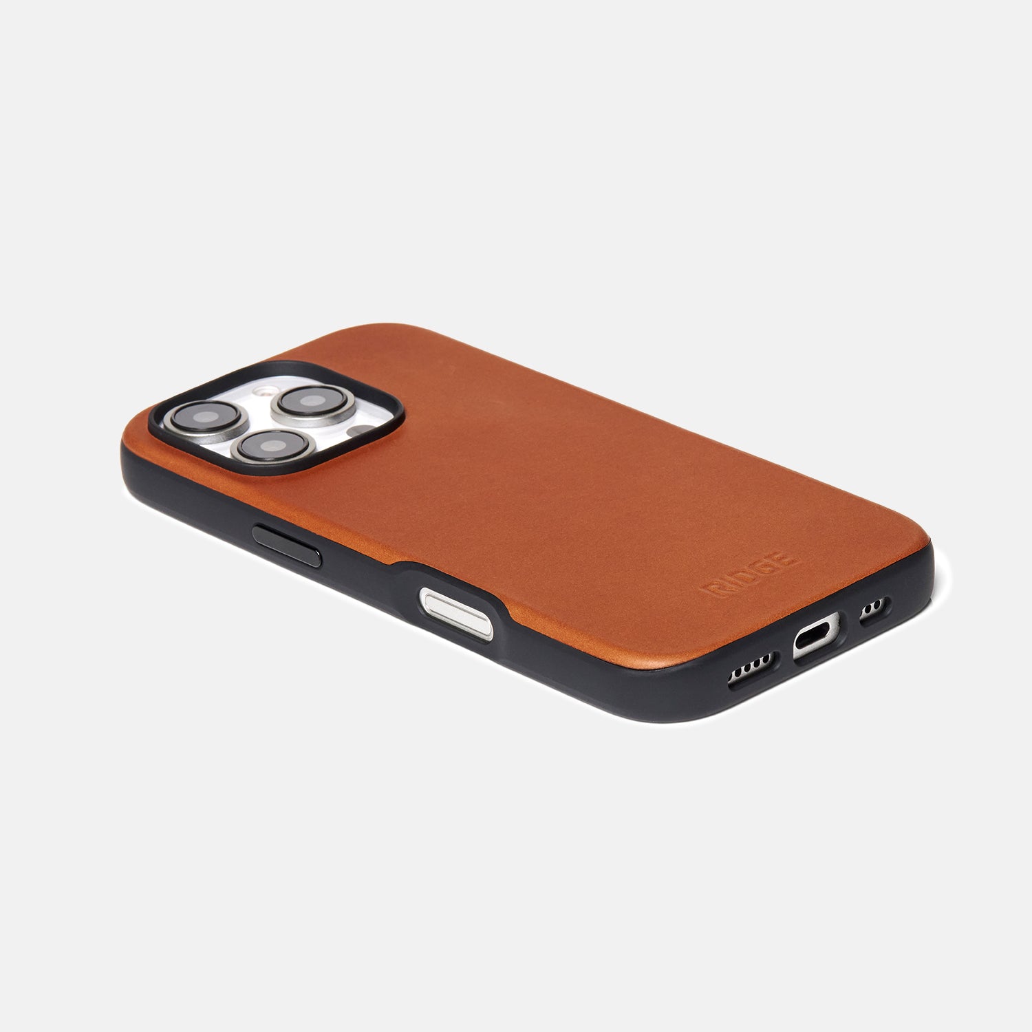 Premium Genuine Leather Phone Case for iPhone 16 Pro - Tobacco Brown | Slim Protective Cover with Card Slot | Perfect for Work, Travel & Daily Use