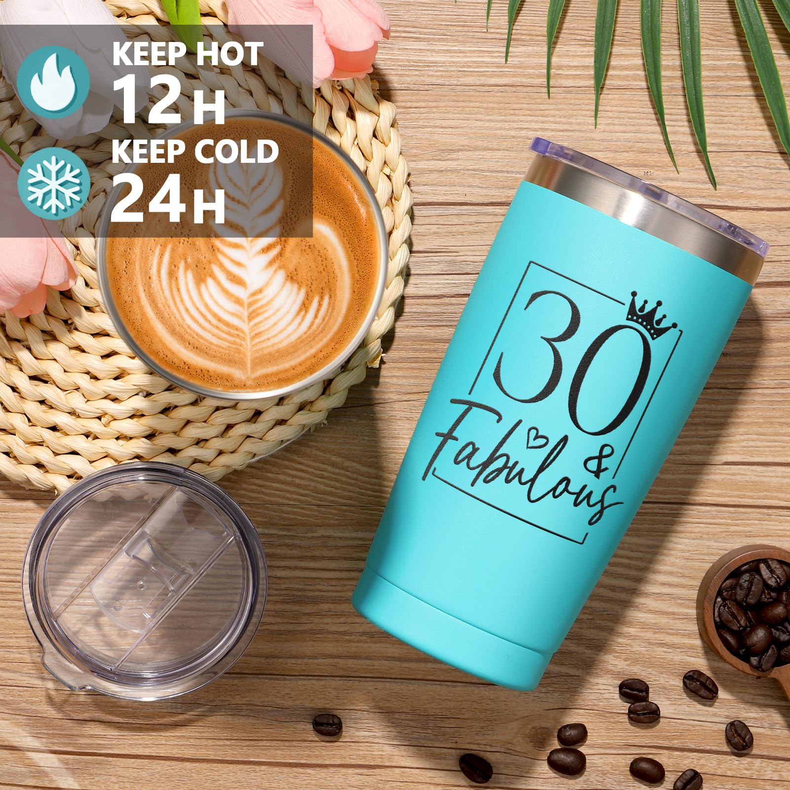 Unique 30th Birthday Gifts for Women - Funny & Thoughtful Turning 30 Presents for Her, Sister, Best Friend, Wife, Daughter or Coworker - Perfect for Birthday Parties, Decorations & Celebrations