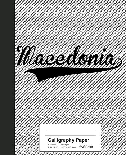 Premium Calligraphy Paper Notebook - Weezag MACEDONIA Hand Lettering Practice Book for Artists & Beginners | Perfect for Calligraphy, Journaling & Creative Writing