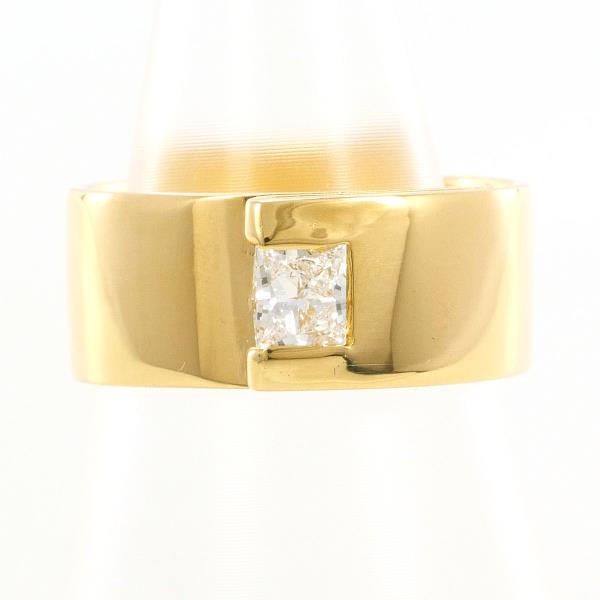 18K Yellow Gold Diamond Ring for Women - Elegant Solitaire Engagement & Wedding Band - Perfect for Proposals, Anniversaries & Special Occasions