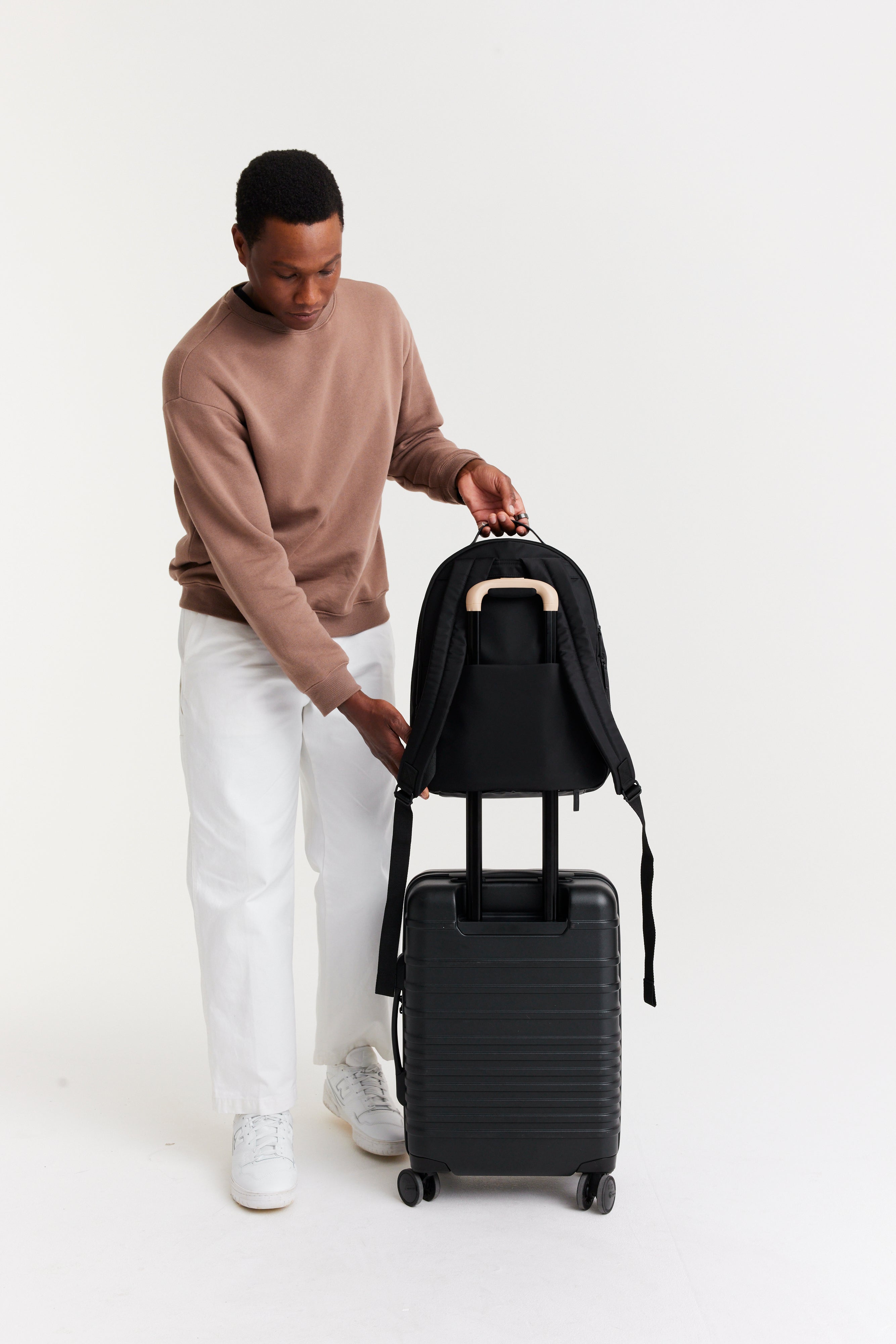 Premium Black Commuter Backpack for Men & Women - Waterproof Laptop Backpack with USB Charging Port - Ideal for Work, Travel & Daily Use