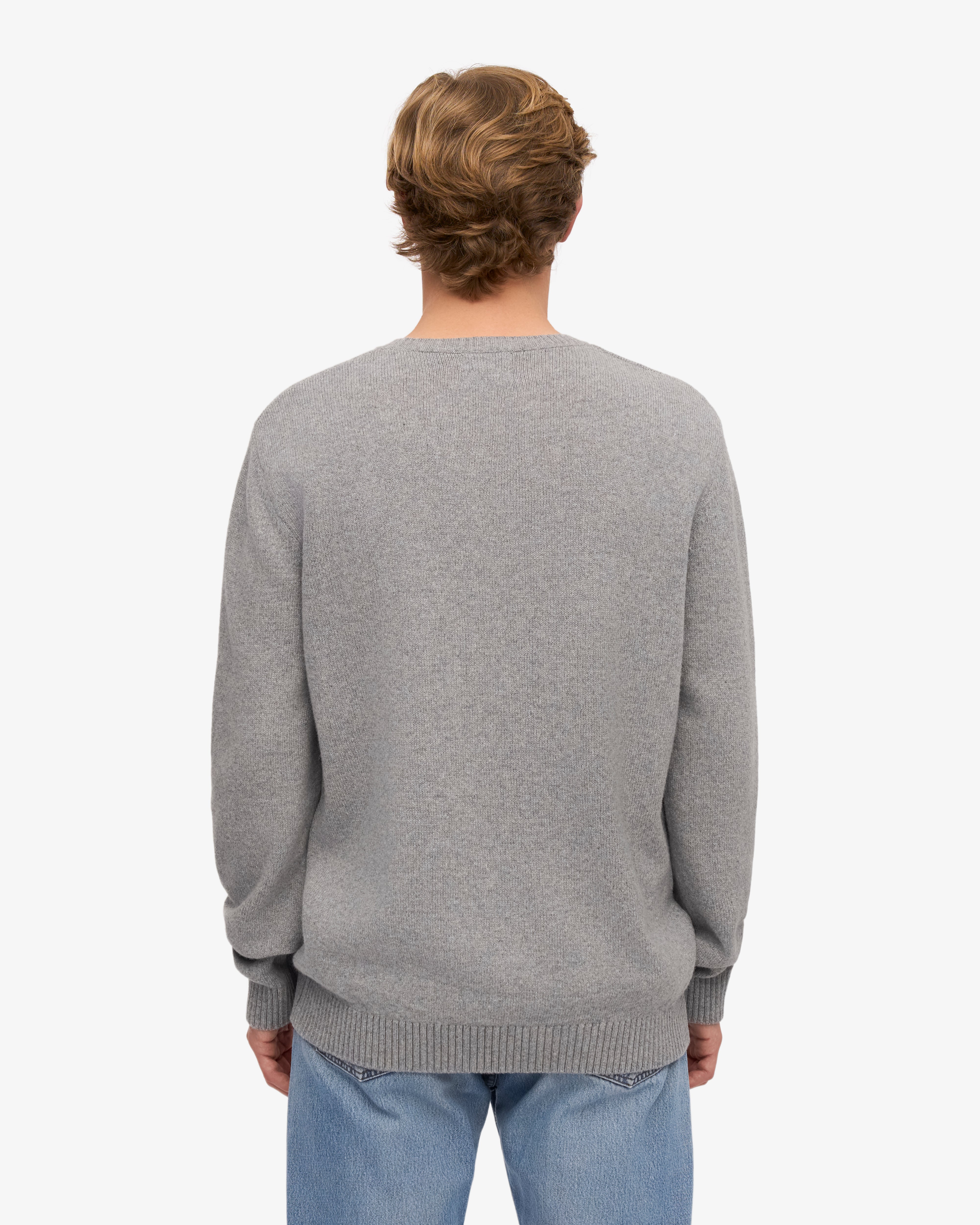Premium Classic Merino Wool Crew Neck Sweater - Heather Grey | Soft & Warm Winter Pullover for Men & Women | Perfect for Outdoor Activities & Casual Wear