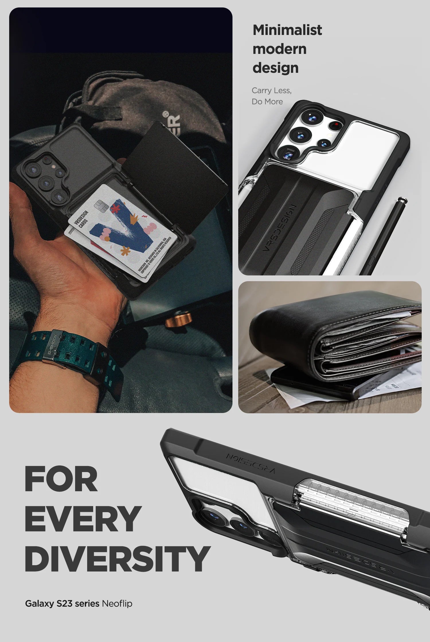 Samsung Galaxy S23 Ultra Case with Neo Flip Active Cover - Durable Protection for Work, Travel & Outdoor Adventures