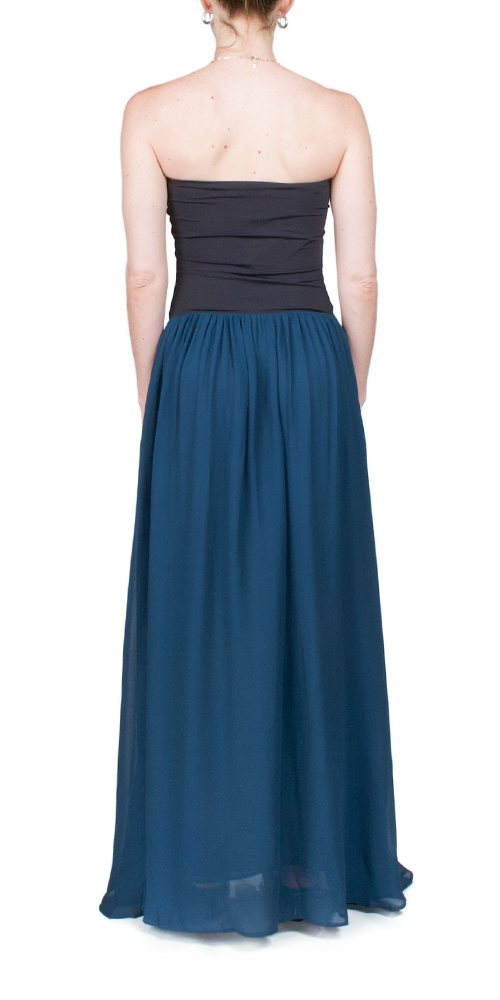 Giselle Flowy Chiffon & Stretchy Jersey Maxi Dress for Women | Elegant Summer Beach Wedding Party Wear | Perfect for Vacations, Date Nights & Special Occasions