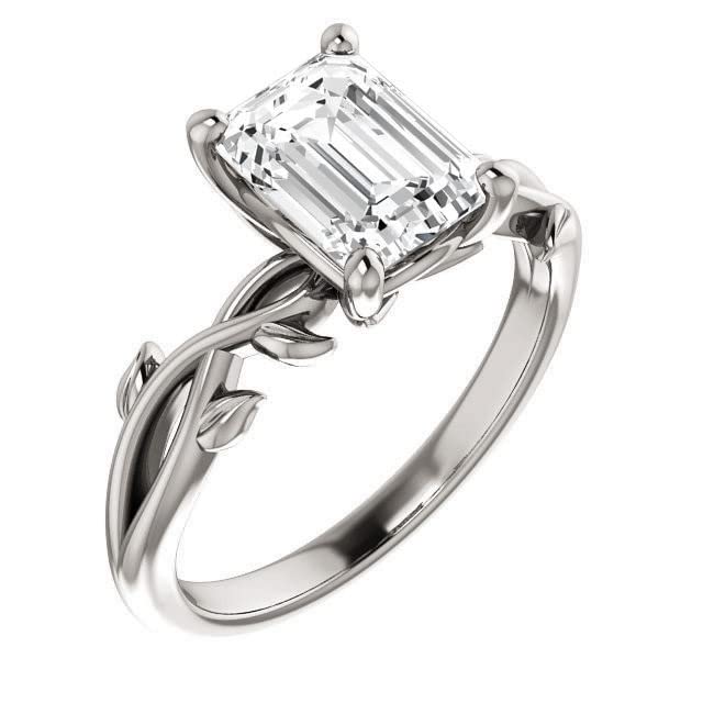 2 CT Emerald Cut Moissanite Engagement Ring Set for Women - VVS1 Colorless Wedding Bridal Ring Set, Diamond Alternative Promise Ring for Her - Perfect for Proposals, Anniversaries & Special Occasions