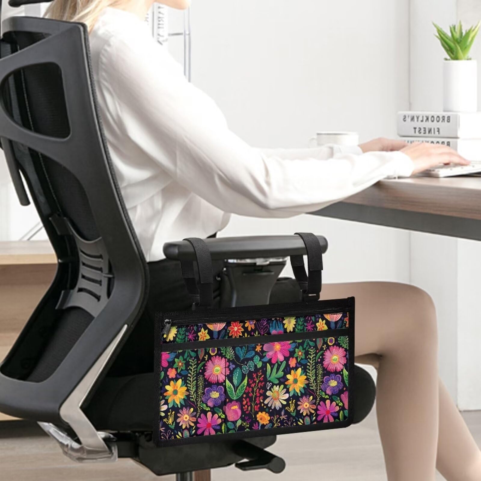 **Hip Hop Wheelchair Side Bag - Nature Print Wheelchair Accessories for Adults & Seniors - Versatile Rehabilitation Aid & Wheelchair Backpack - Perfect for Daily Use, Travel & Outdoor Activities**