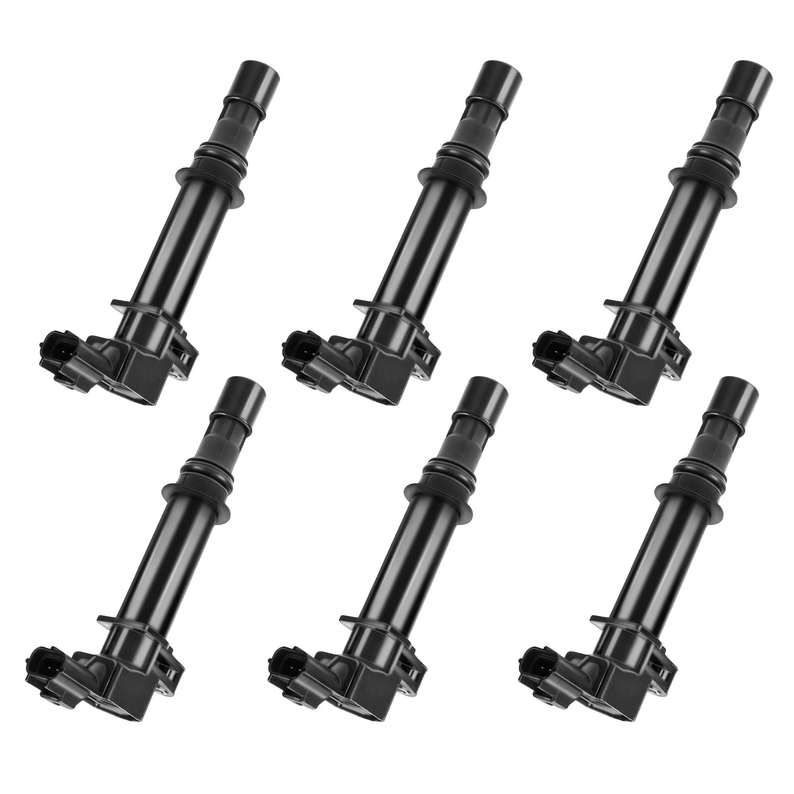 DRIVESTAR 6 Pack UF270 Ignition Coil Pack Compatible with 2005-2008 Jeep Grand Cherokee, 2006-2008 Commander, 2002-2008 Liberty, 2006-2009 Mitsubishi Raider 3.7L V6 - Replaces UF399 UF297 - High Performance Engine Ignition System for Smoother Acceleration & Fuel Efficiency