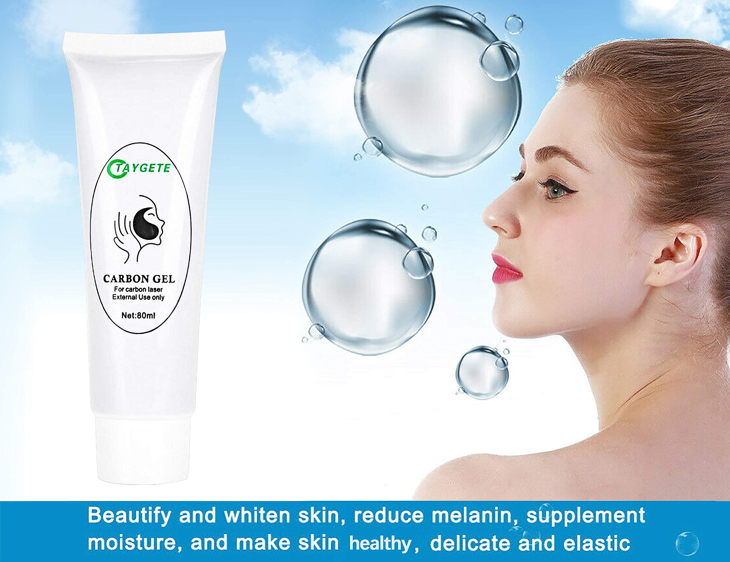 Relieftoᵀᴹ Carbon Peel Gel for Q-Switch Nd:Yag Laser | 80ML Skin Rejuvenation & Deep Cleaning, Black Doll Facial Treatment, Ideal for Spa & Professional Use
