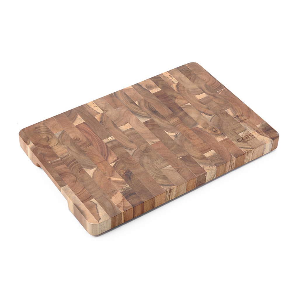 Premium Acacia Wood Cutting Board 14x9x1 Inch - Extra Large Kitchen Chopping Board with Handles, Durable Serving Tray for Meat, Cheese, Pasta & Vegetables | Perfect for Food Prep, Entertaining & Holiday Serving
