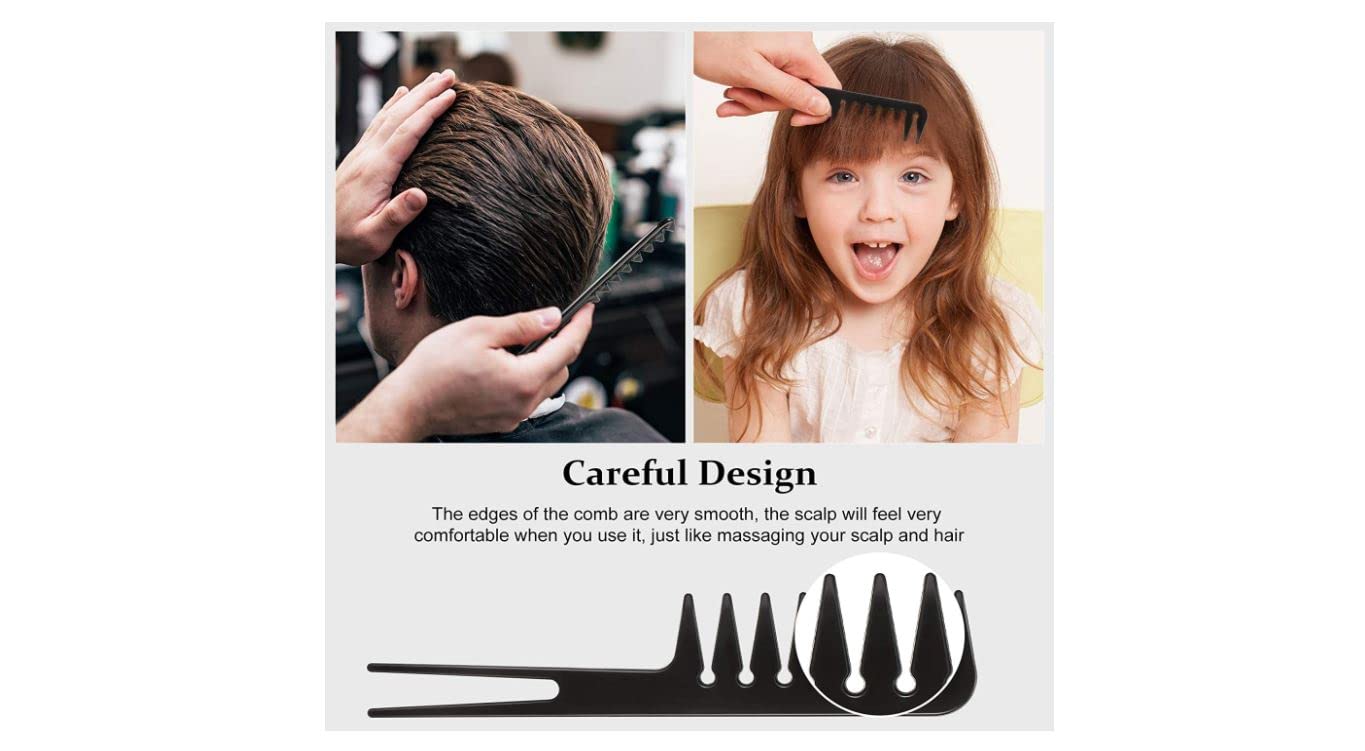 OMEY Wide Tooth Comb for Wavy & Curly Hair - Detangling Brush for Long Hair, Hairdressing Styling Tool - Perfect for Salon, Home & Travel Hair Care