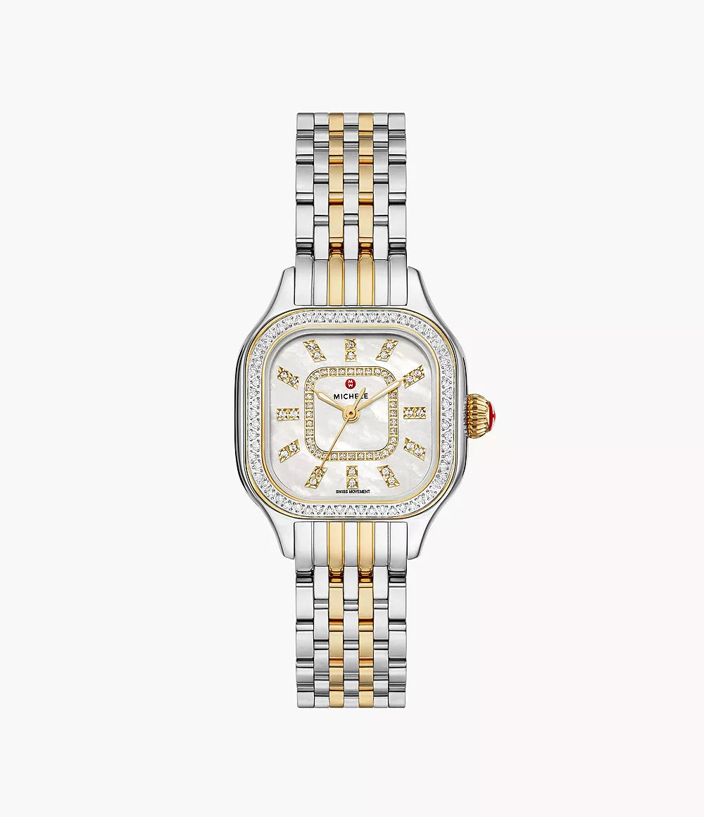 Meggie Two-Tone Diamond Stainless Steel Watch for Women - Elegant Luxury Timepiece for Business, Party & Everyday Wear