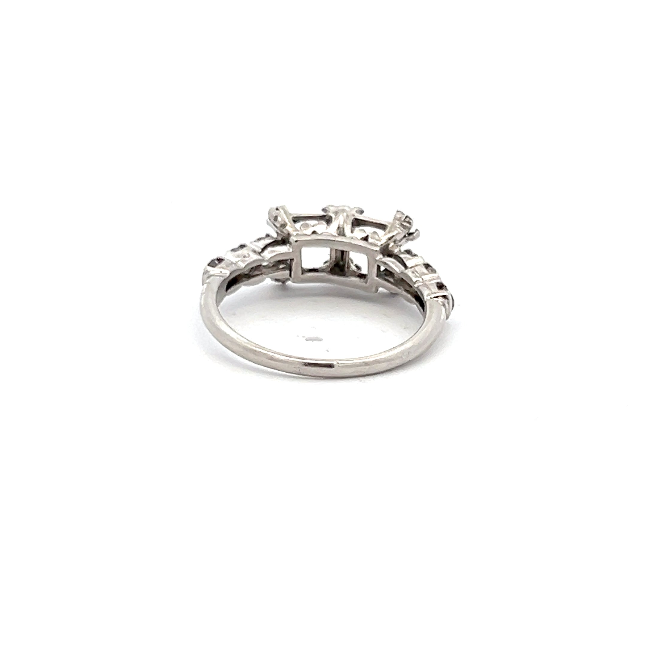 0.45 Carat Round Brilliant Fancy Brown H I1 Diamond Platinum Semi Mount Ring - Elegant Engagement & Wedding Jewelry for Special Occasions