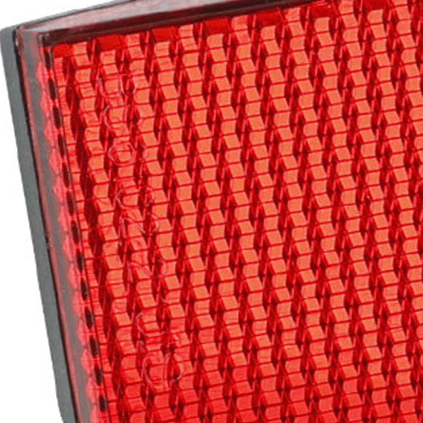 Bike Rear Reflector - High Visibility Red Safety Reflector with Mounting Bracket for Bicycle Cargo Rack | Durable Adult Bike Accessories for Night Riding & Commuting Safety