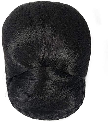 Natural Handmade Han Chinese Costume Wig for Women - Black Braided Styling Hair with Bag for Cosplay, Historical Reenactment & Themed Parties