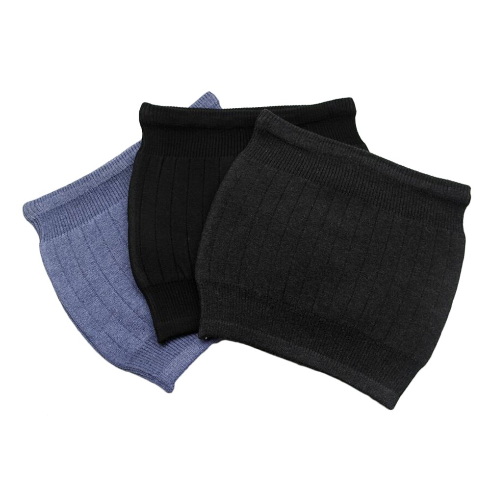 Premium Elastic Cashmere Kidney Warmer for Women & Men - Winter Waist & Back Support Belt - Deep Grey - Ideal for Cold Weather, Office & Outdoor Activities
