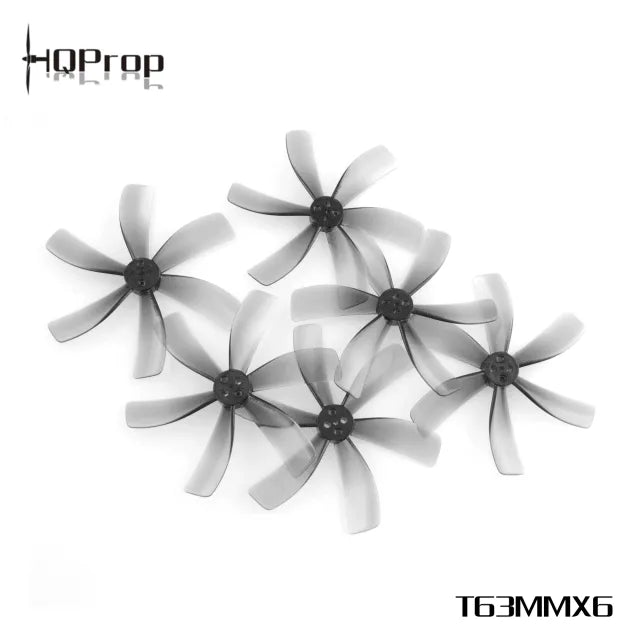 HQProp T63MMX6 Light Grey (4CW+4CCW) Poly Carbonate Propellers - High Performance Drone Propellers for FPV Racing and Aerial Photography