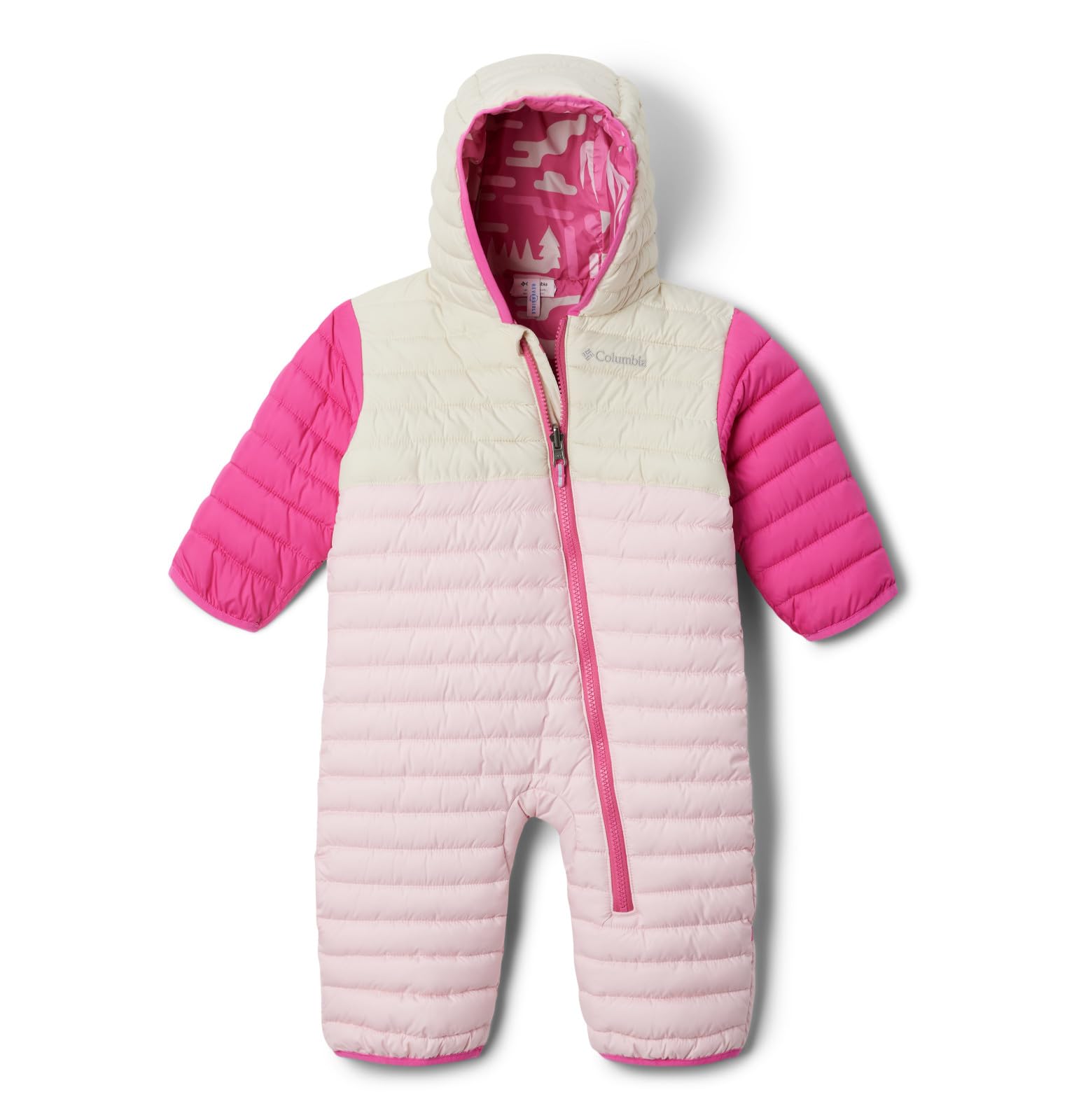 Columbia Unisex Baby Powder Lite II Reversible Bunting - Warm Winter Jacket for Infants & Toddlers - Perfect for Outdoor Adventures, Snow Play & Cold Weather Protection