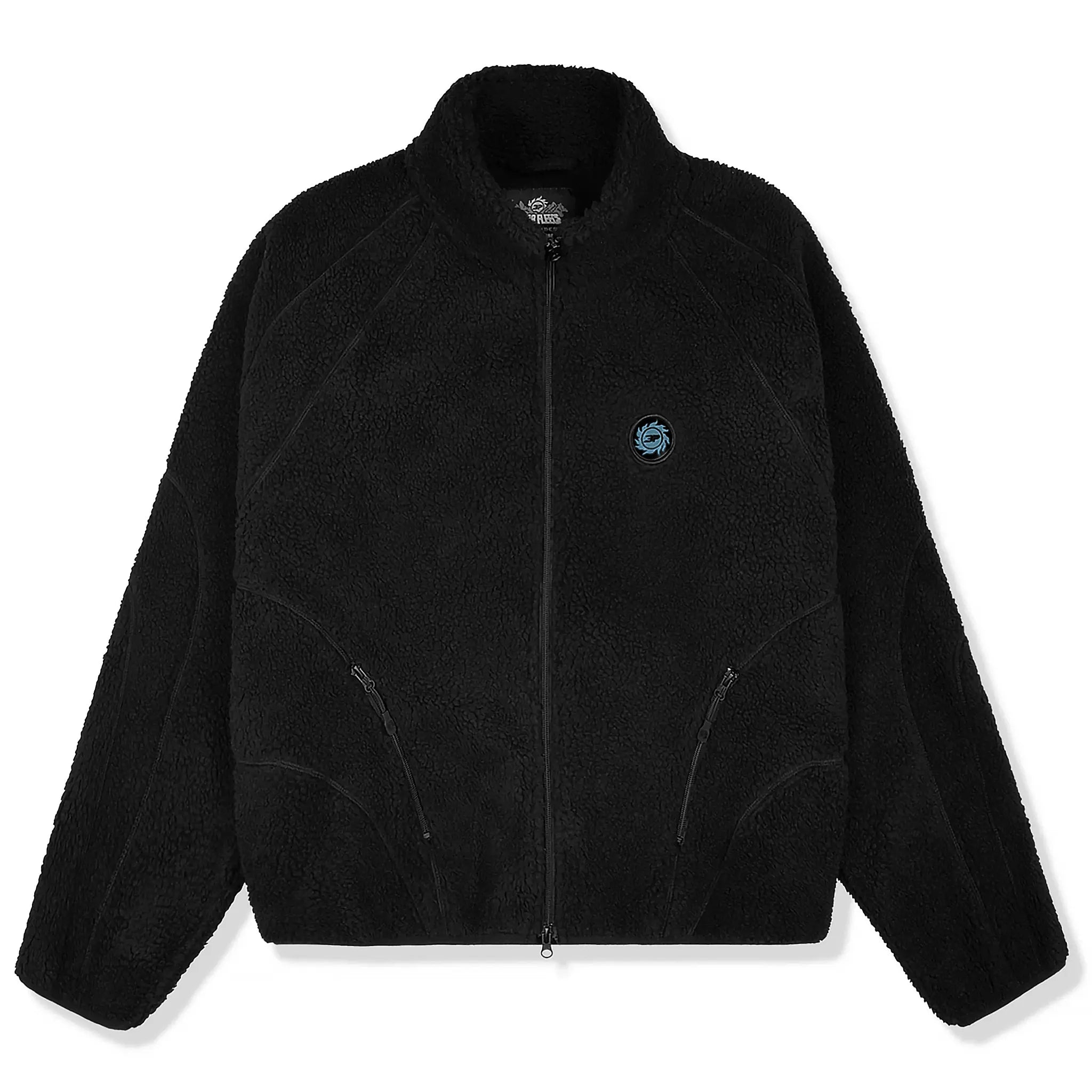 Broken Planet Midnight Black Polar Fleece Jacket - Warm & Cozy Winter Outerwear for Men & Women - Perfect for Hiking, Camping & Outdoor Adventures