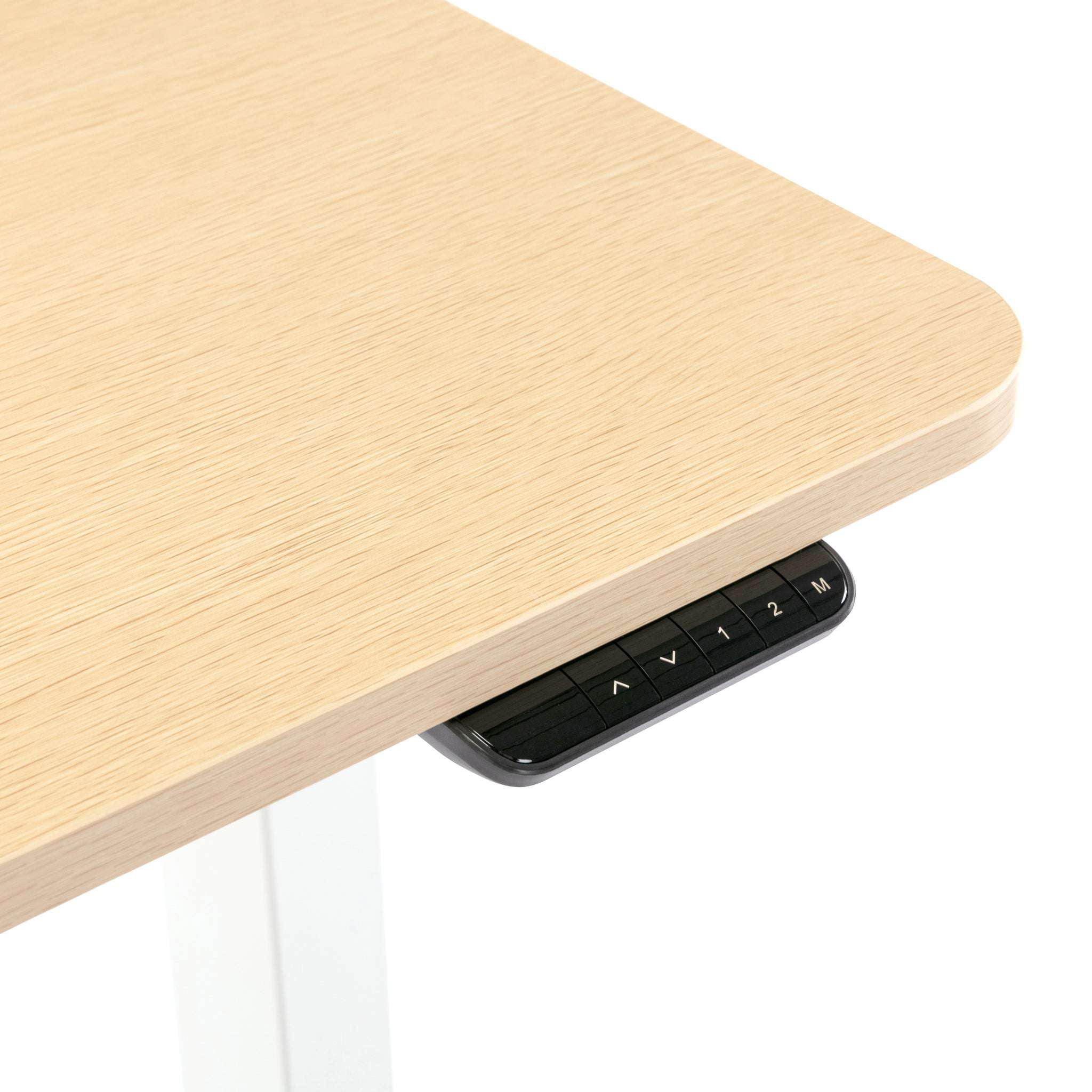 1.2m Adjustable Height Sit Stand Desk in Natural Wood - Perfect for Home Office & Workspace Ergonomics