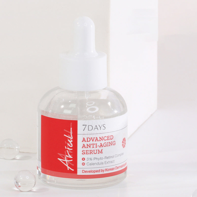 Ariul 7 Days Advanced Anti-Aging Serum 20ml - Reduce Wrinkles & Brighten Skin - Perfect for Night Routine & Daily Skincare