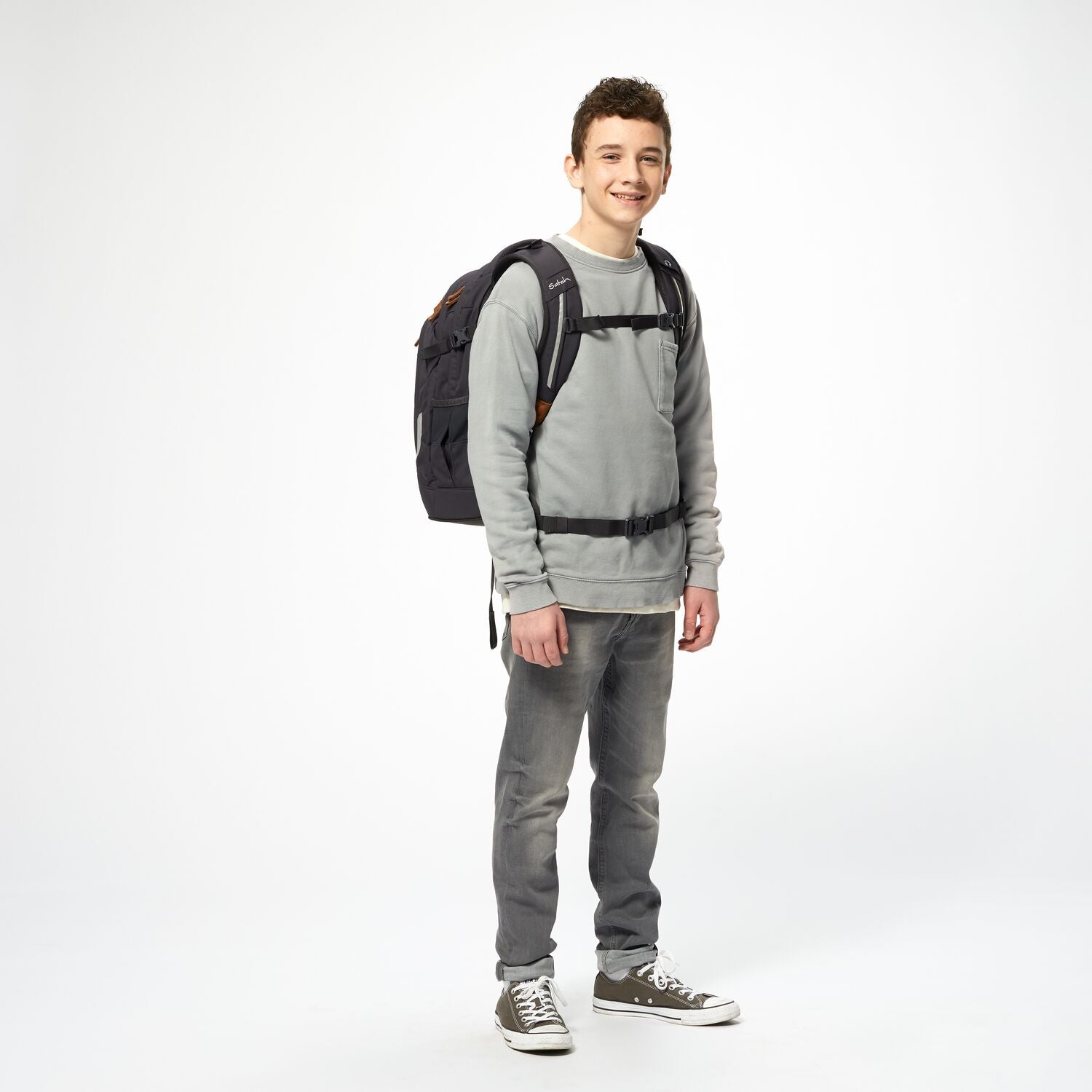 Satch Pack Nordic Grey - Stylish & Durable Backpack for Work, Travel & School | Water-Resistant & Spacious Design for Daily Commute & Outdoor Adventures