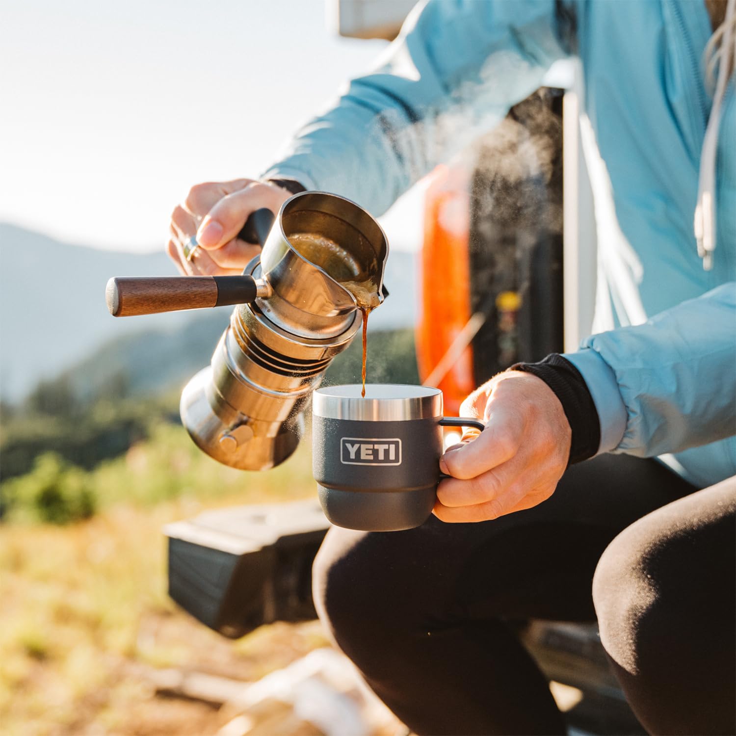 YETI Rambler 6 oz Stackable Stainless Steel Vacuum Insulated Coffee Mug - 2 Pack for Espresso, Hot & Cold Drinks - Perfect for Camping, Office & Travel