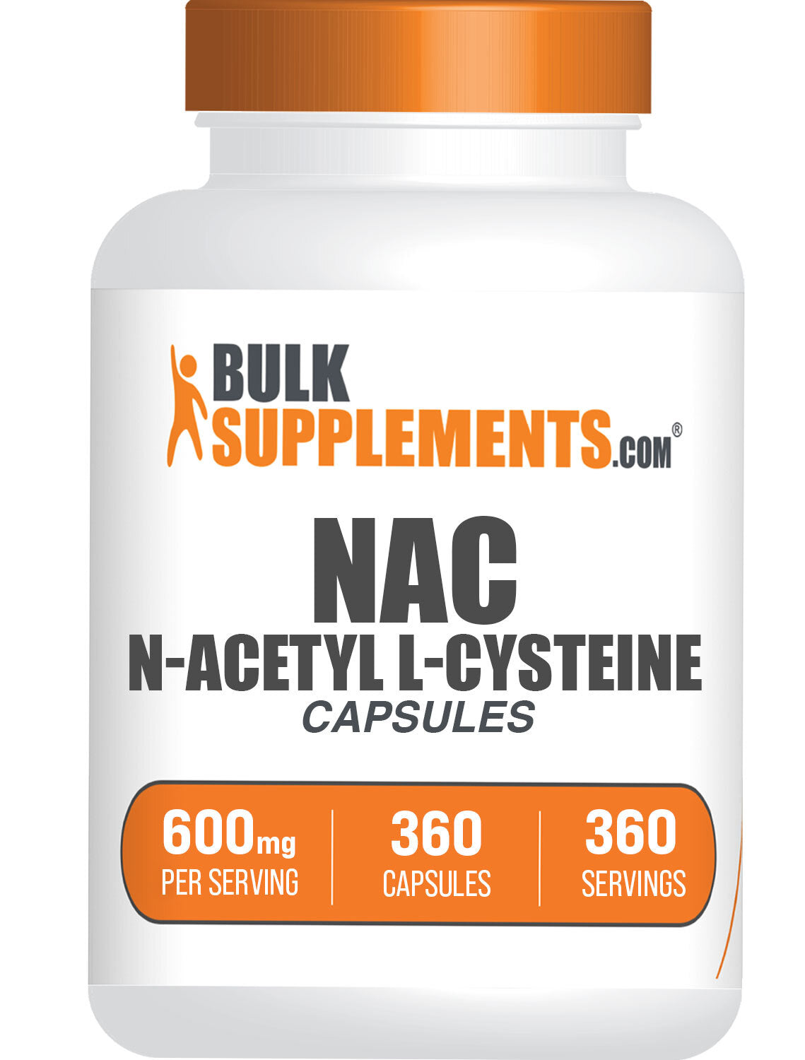 N-Acetyl-L-Cysteine (NAC) Supplement Capsules 600mg - Antioxidant Support for Liver, Lung & Immune Health - Glutathione Booster for Detox & Respiratory Wellness