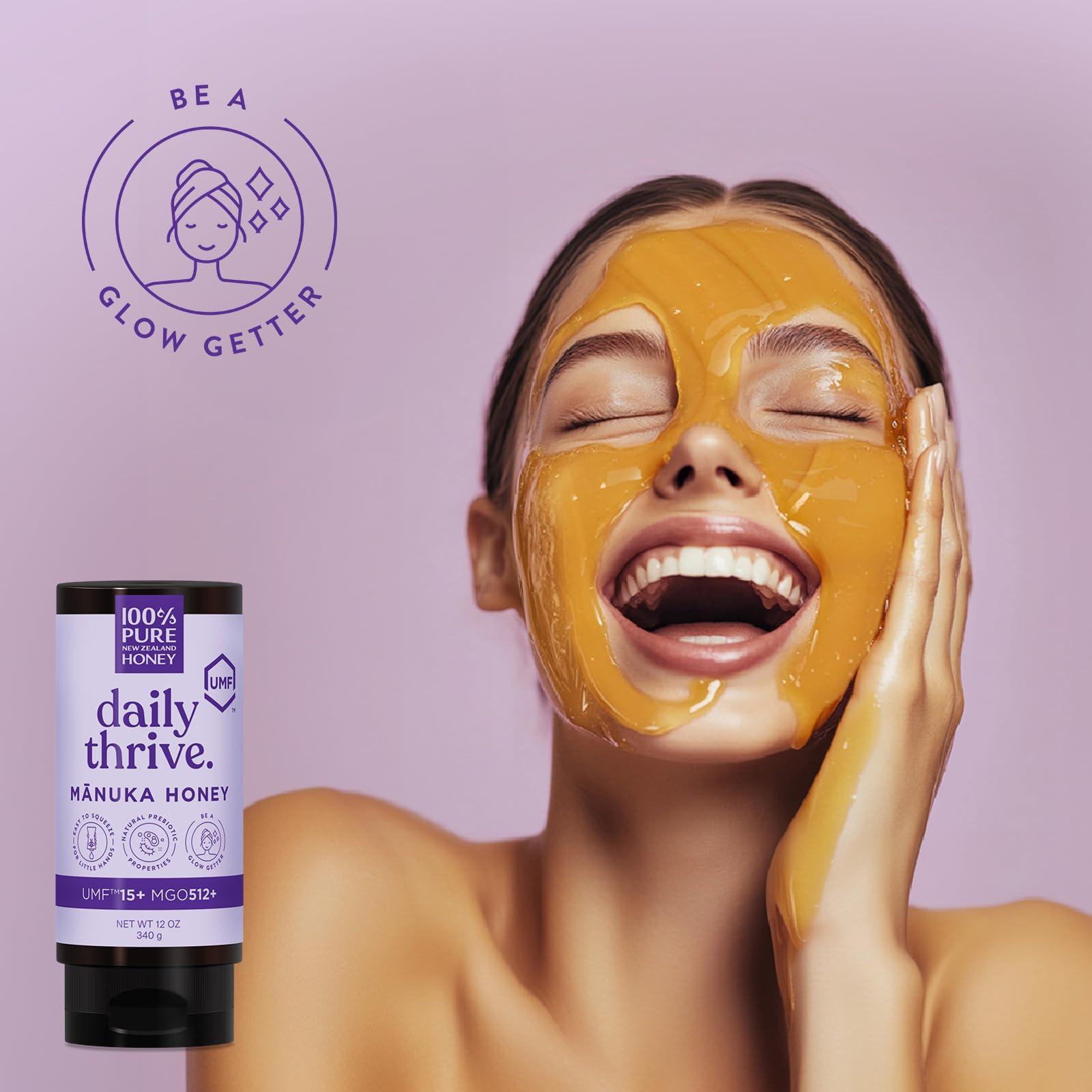 UMF 15+ Manuka Honey 12oz - Raw, Unfiltered & Certified for Daily Wellness