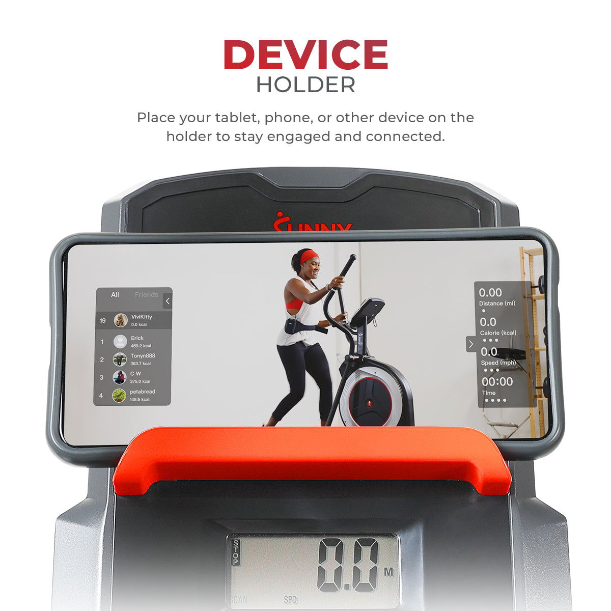 Endurance Series Smart Elliptical Trainer - Low Impact Cardio Machine for Home Gym, Full Body Workout Equipment with Digital Display | Perfect for Small Spaces, Apartment Fitness & Weight Loss