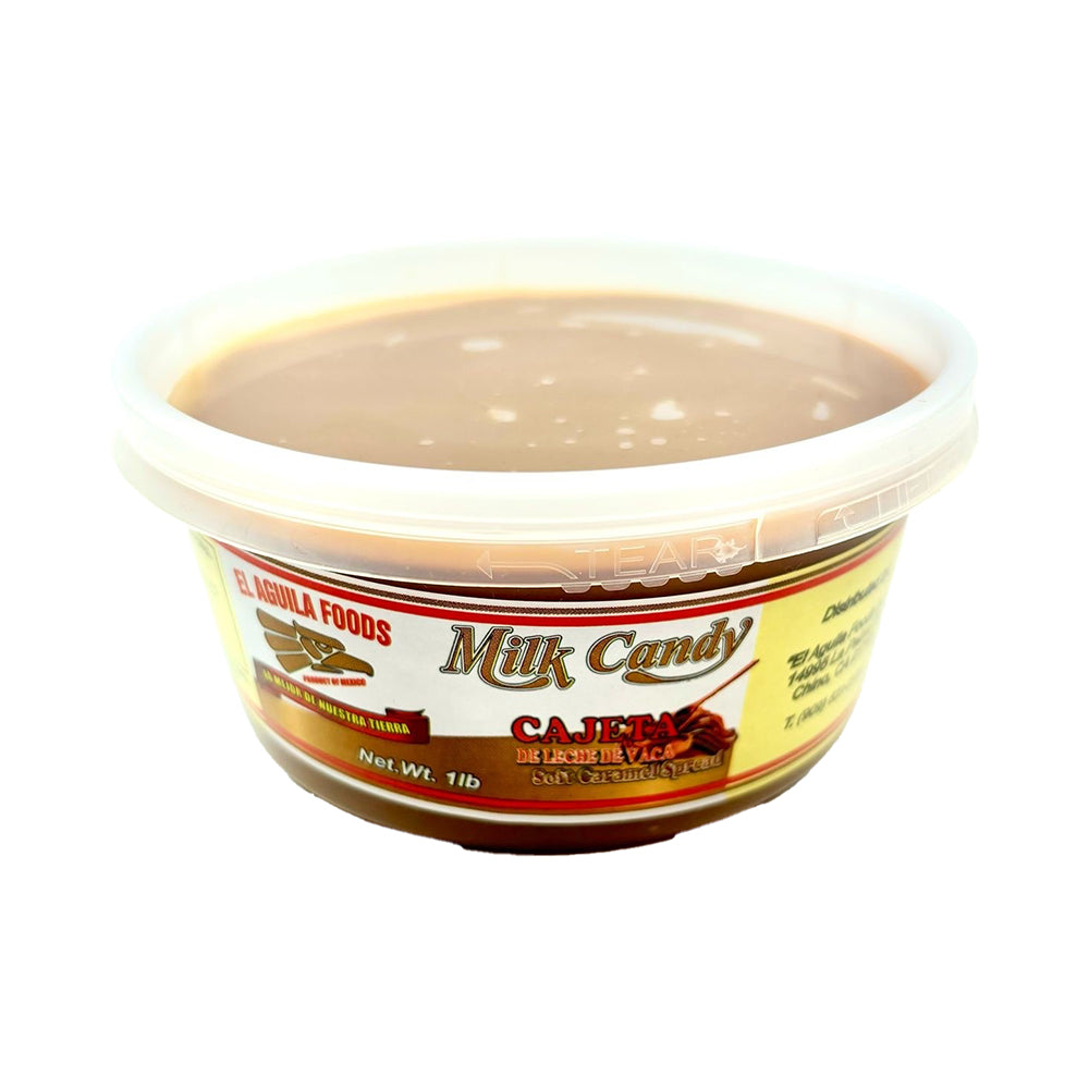 El Aguila Cajeta Tub - 1lb Caramel Spread | Perfect for Desserts, Coffee & Baking