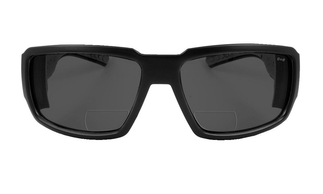 BOOGIE Safety Bifocal Glasses with Smoke Lens ANSI Z87.1 Certified - Perfect for Construction, Woodworking & DIY Projects